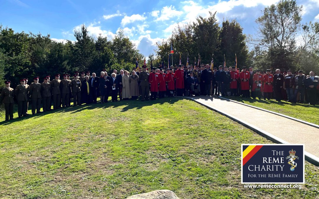 attendees at REME memorial service 2022